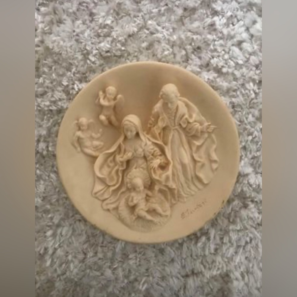 Vintage Alabaster Plate • Tuscany Italy •1987